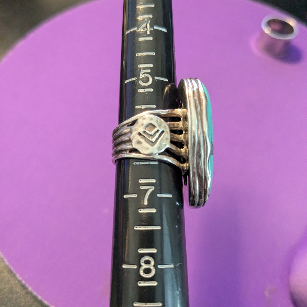 Silpada Turquoise Ring Size 6 1/4 R2017 - Picture 4 of 6